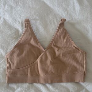 Quince Ribbed Nude Bralette